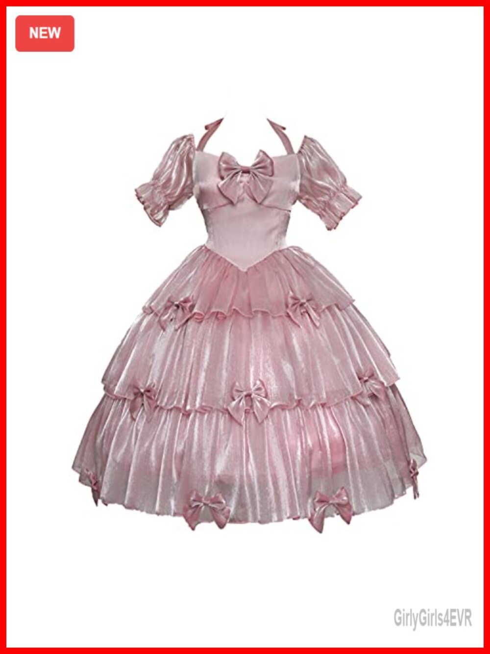 Women's Lolita Princess Party Dress Puff Sleeve Layered Cosplay Costume